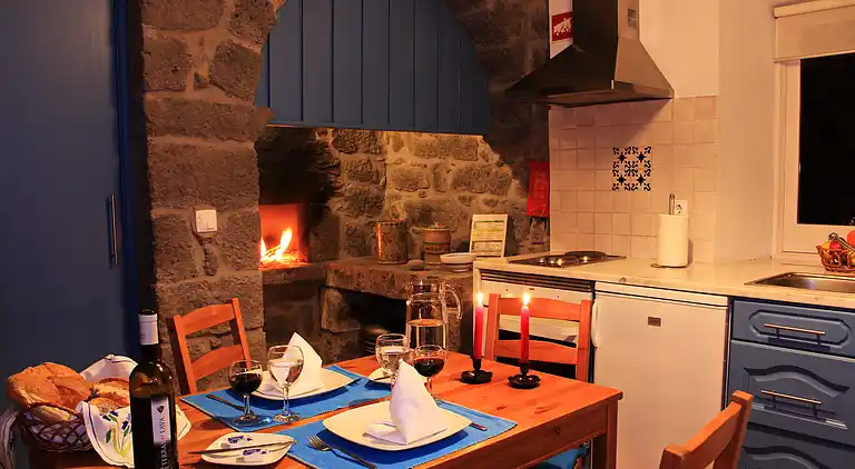 Appartamento vacanze villa in pietra con vista mare nelle