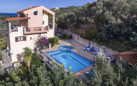 Villa Dimosthenis 4 camere da letto con bagno privato pool