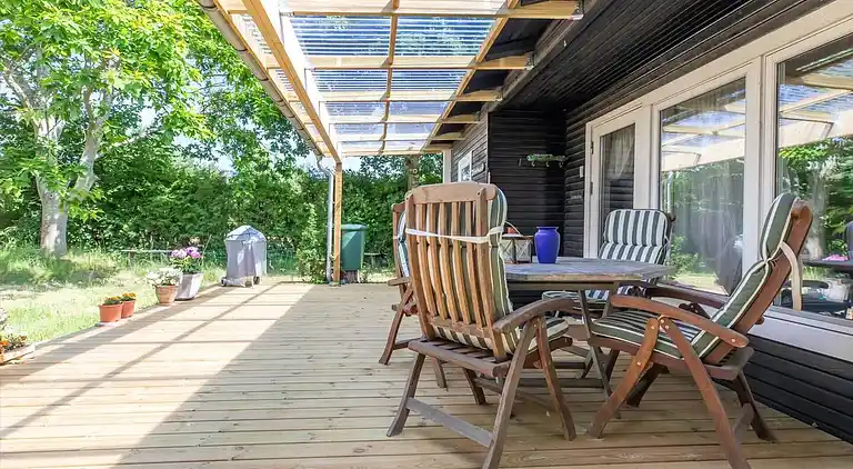 Gemütliches Ferienhaus an einem schönen Strand
