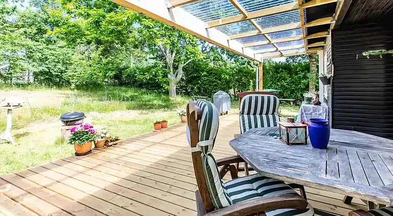 Gemütliches Ferienhaus an einem schönen Strand