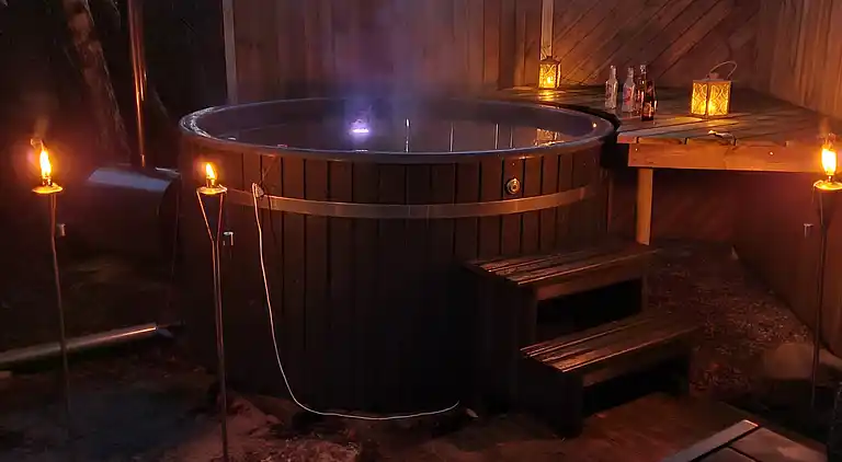 Ferienhaus mit Whirlpool und Außenwhirlpool