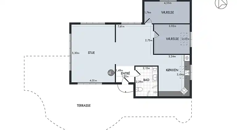 Meerblick und Ladestation für Elektroauto