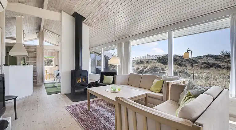 Sommerhus med havutsikt i sanddynene