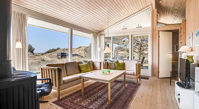 Sommerhus med havutsikt i sanddynene