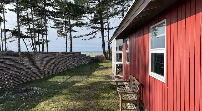 Ferienhaus am Strand mit Panoramablick