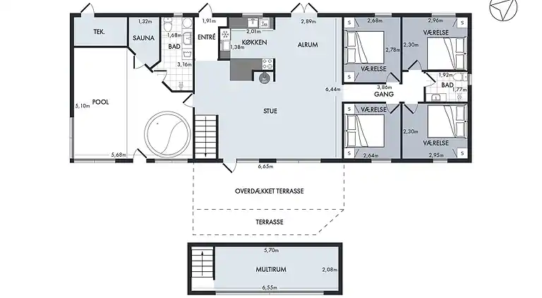 Feriebolig ved Øer Strand