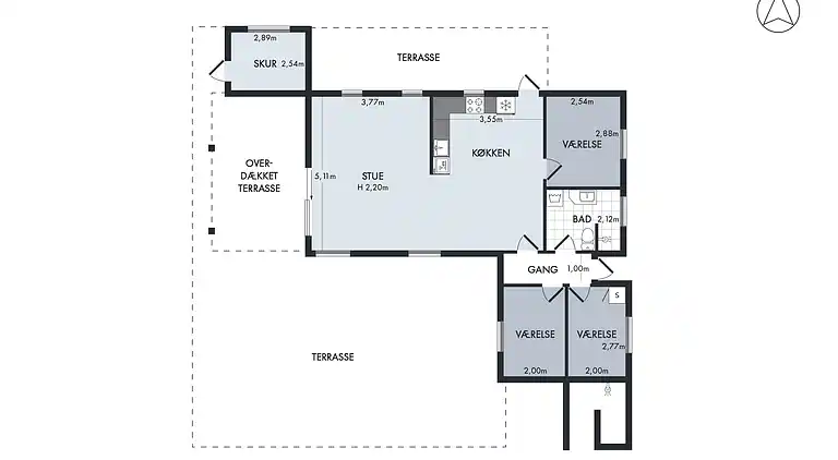 Sommerhusperle tæt på hav og byliv