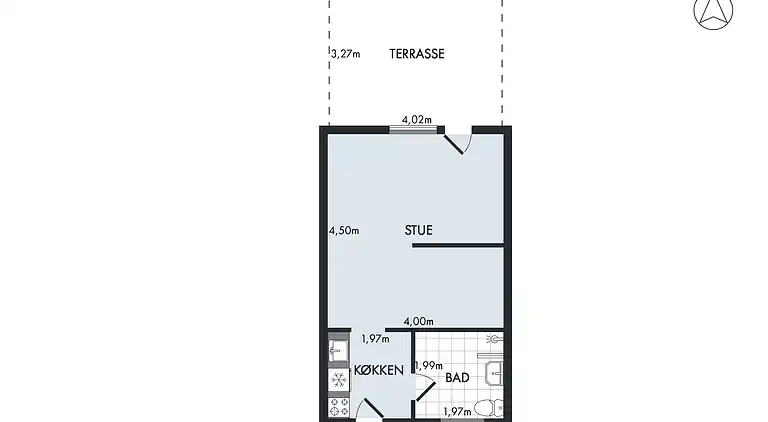 Nyrenoveret ferielejlighed på Bornholm