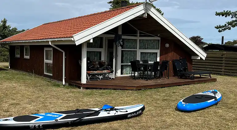 Modern vakantiehuis op 200 meter van het strand.