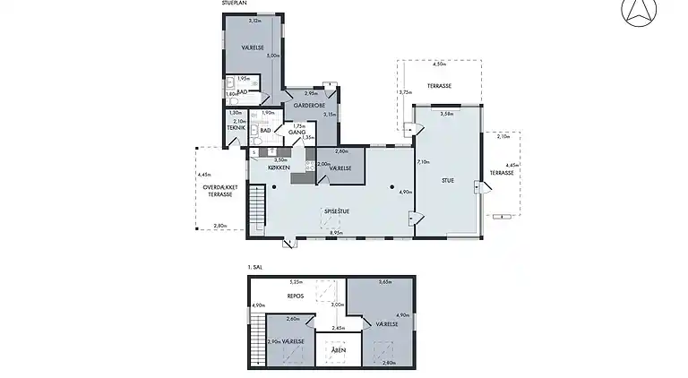 Lyxigt sommarhus på vacker skogsmark