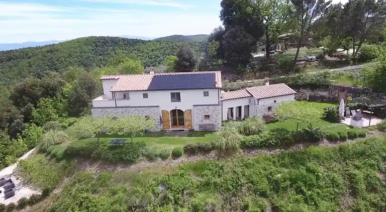 luxery apartment in Umbrian villa, view on Tiber valley 