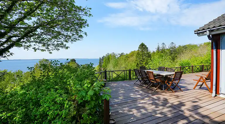 Feriehus med nydelig utsikt over fjorden
