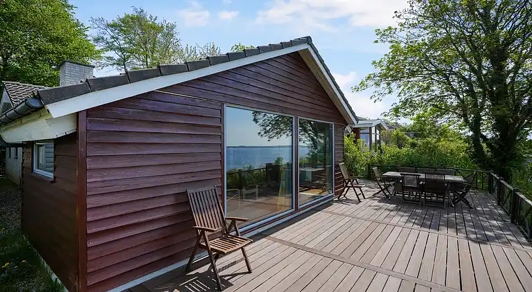 Feriehus med nydelig utsikt over fjorden