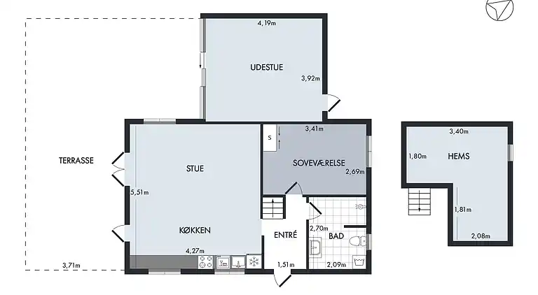 Ferienhaus in Karrebæksminde in Strandnähe