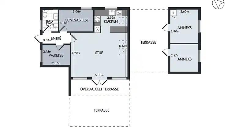 Charmerende sommerhus i Marielyst lyst tæt på strand & skov