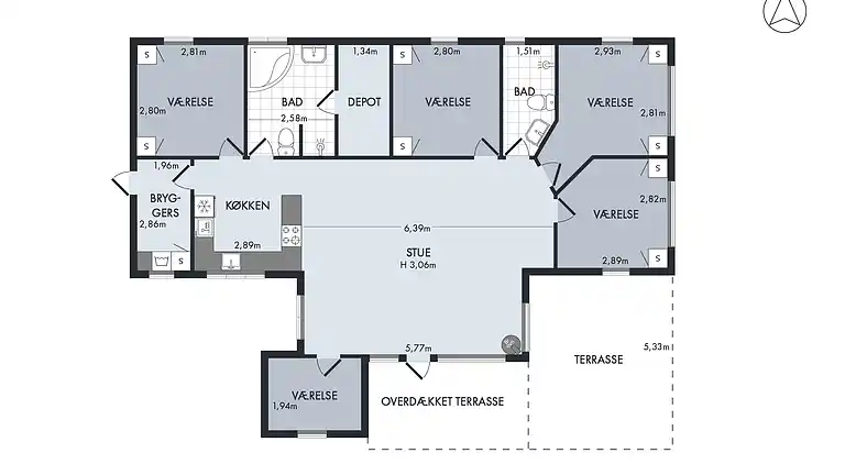 Godt møblert familiesommerhus på Nordsjælland 8+2
