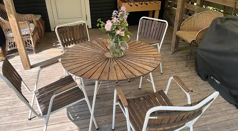 Hyggeligt sommerhus tæt på skov og strand