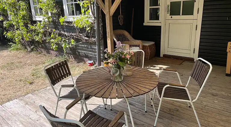Hyggeligt sommerhus tæt på skov og strand