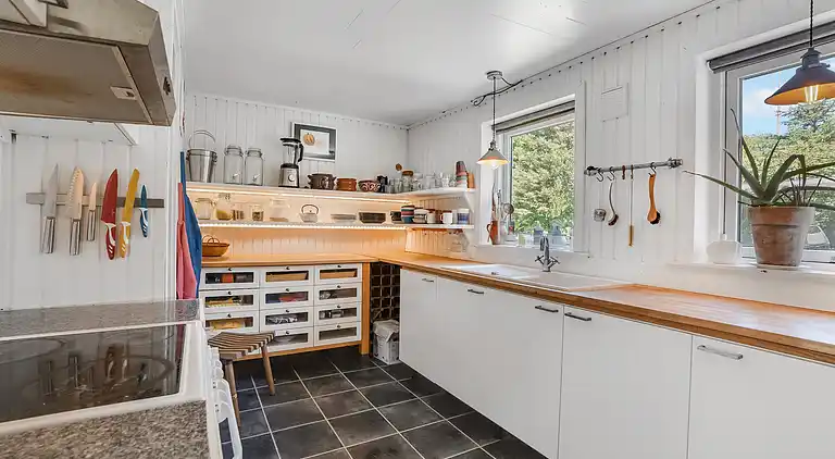 Rummeligt sommerhus med udsigt til vild natur