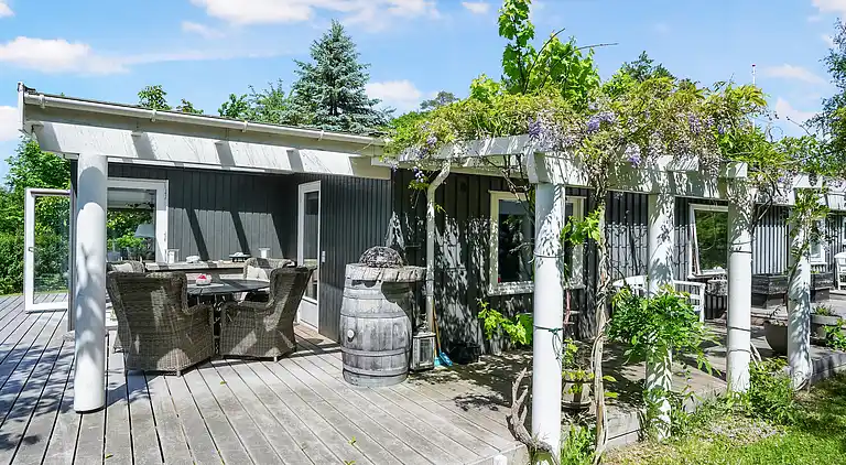Rummeligt sommerhus med udsigt til vild natur