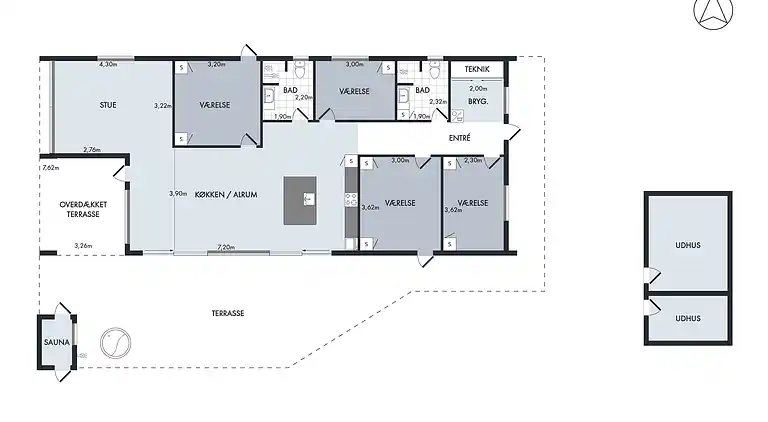 Nybygget sommerhus fuld af luksus