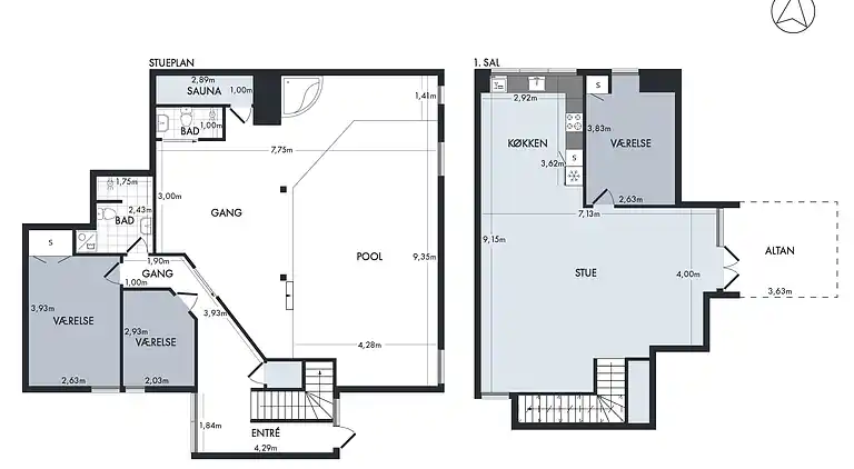Kindvriendelijk huisje met groot binnenzwembad