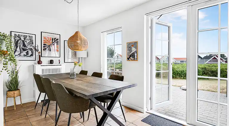 Charmerende rækkehus ved strand, skov og natur 