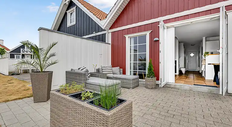 Charmerende rækkehus ved strand, skov og natur 