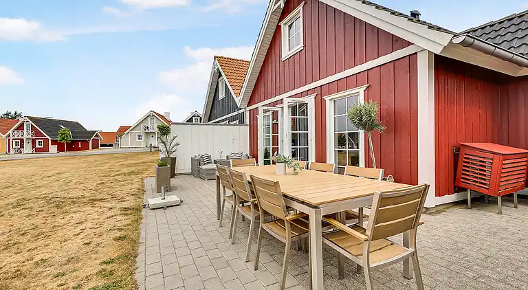 Charmerende rækkehus ved strand, skov og natur 