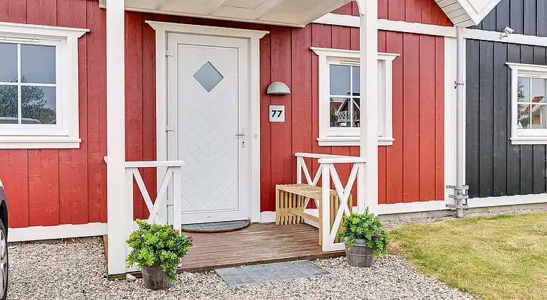 Charmerende rækkehus ved strand, skov og natur 