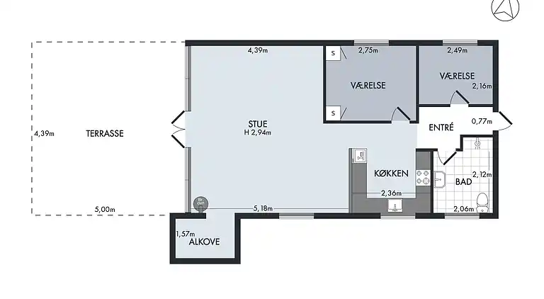 Schönes Sommerhaus mit herrlichem Blick