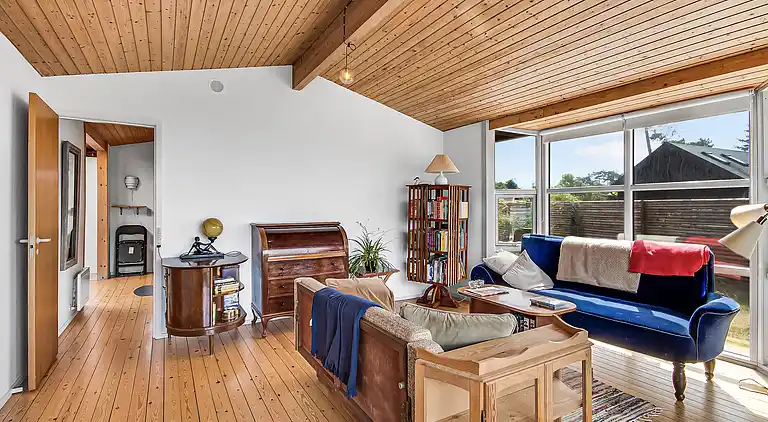 Ferienhaus am Strand mit Panoramablick