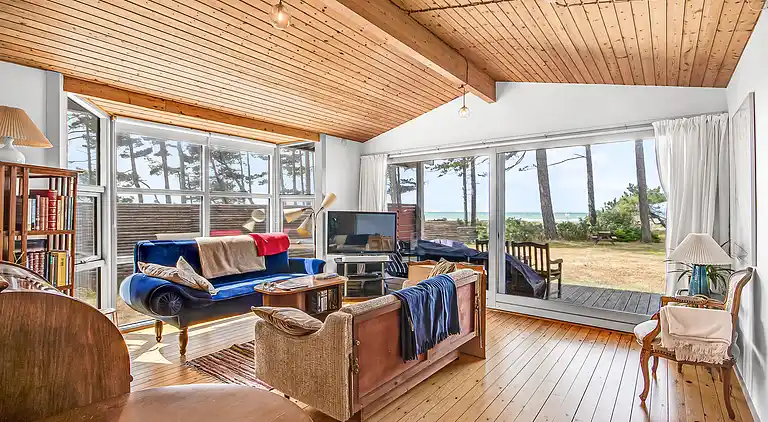 Ferienhaus am Strand mit Panoramablick