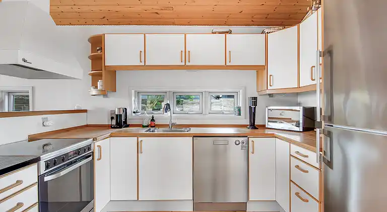 Ferienhaus am Strand mit Panoramablick