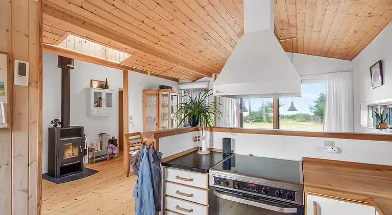 Ferienhaus am Strand mit Panoramablick