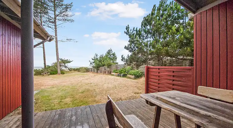 Ferienhaus am Strand mit Panoramablick