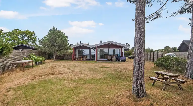 Ferienhaus am Strand mit Panoramablick