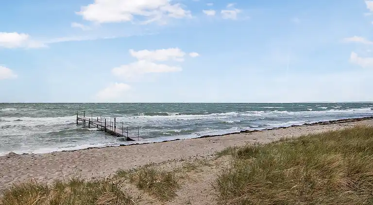 Ferienhaus am Strand mit Panoramablick