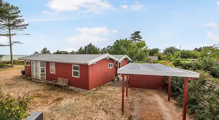 Ferienhaus am Strand mit Panoramablick