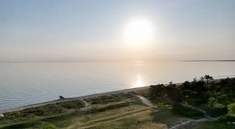 Ferienhaus am Strand mit Panoramablick