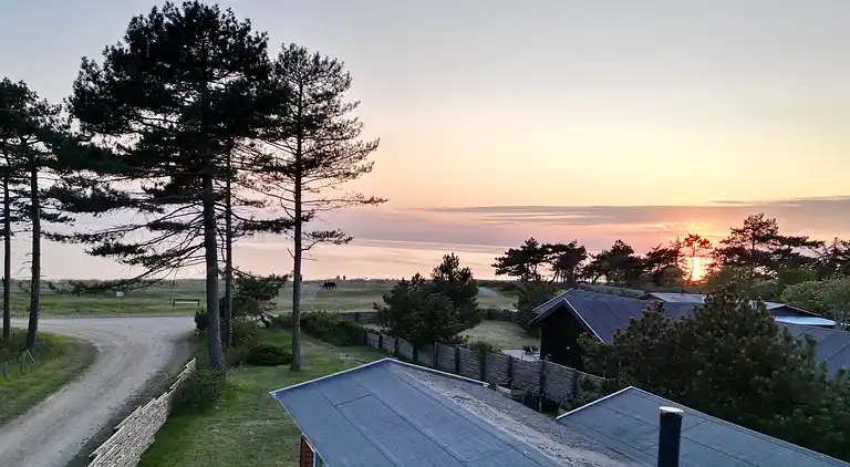 Ferienhaus am Strand mit Panoramablick