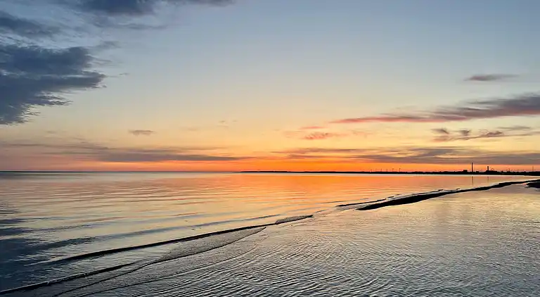 Ferienhaus am Strand mit Panoramablick