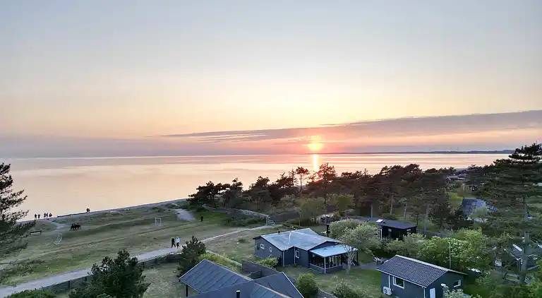 Ferienhaus am Strand mit Panoramablick
