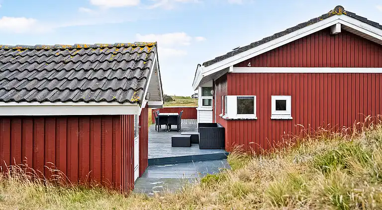 Malerisches Ferienhaus auf Fanø am meer