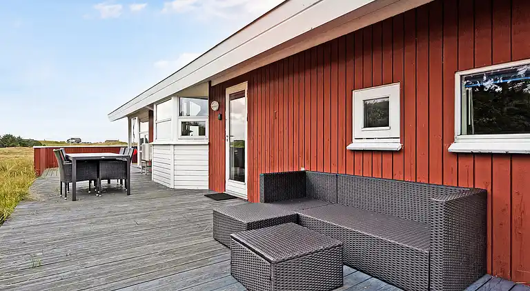 Malerisches Ferienhaus auf Fanø am meer