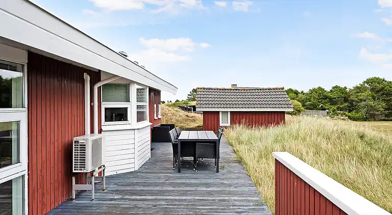 Malerisches Ferienhaus auf Fanø am meer