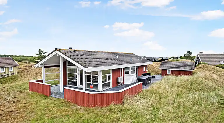 Malerisches Ferienhaus auf Fanø am meer