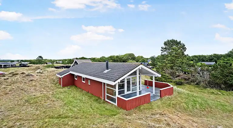 Malerisches Ferienhaus auf Fanø am meer