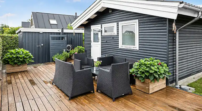 Gemütliches kleines Ferienhaus in Strandnähe