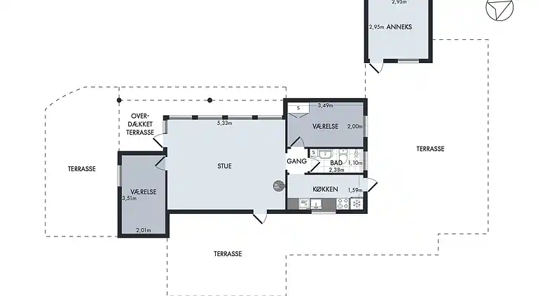Gemütliches kleines Ferienhaus in Strandnähe
